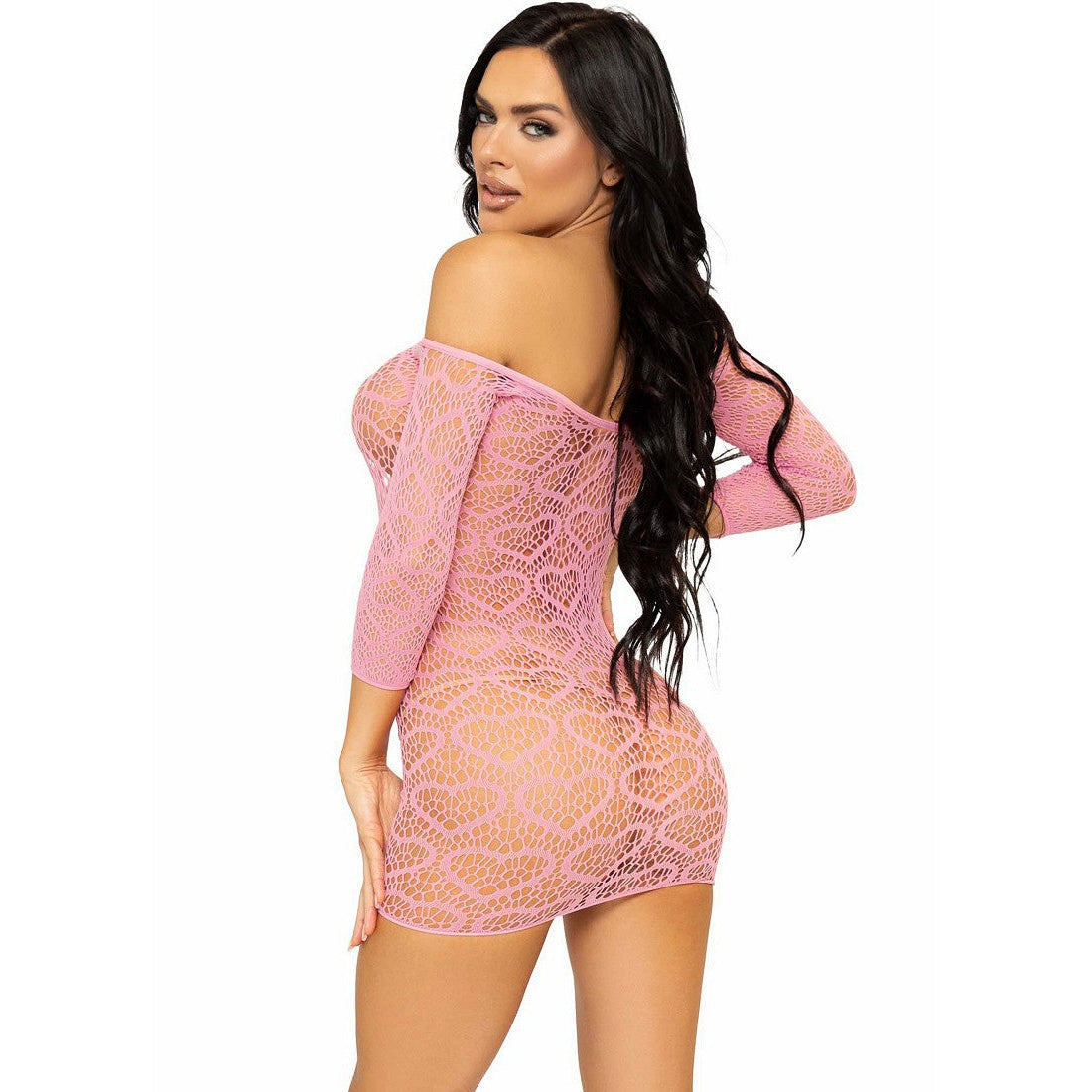 LEG AVENUE - HJERTE NET MINI KJOLE