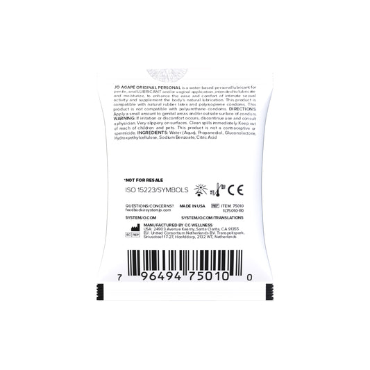 SYSTEM JO - AGAPÉ VANDBASERET GLIDECREME 5ML