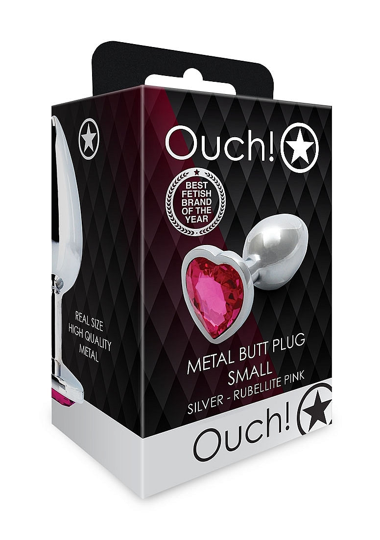 OUCH! - SMALL HEART GEM BUTT PLUG