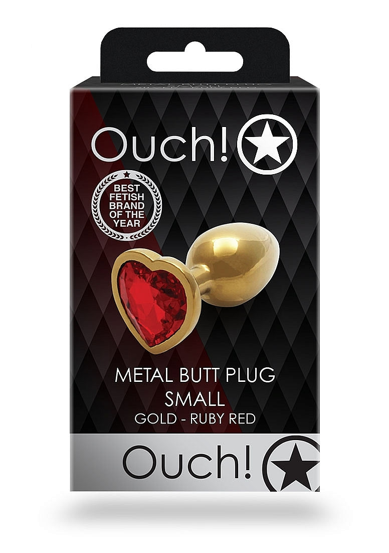 OUCH! - SMALL HEART GEM BUTT PLUG