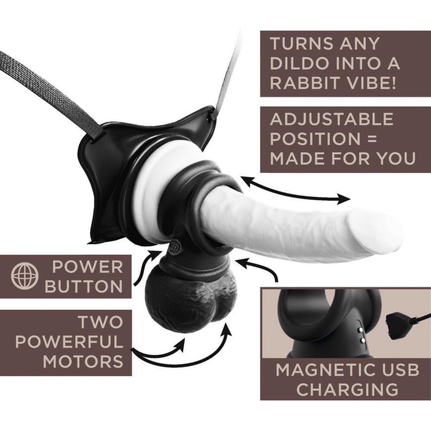 KING COCK - VIBRATING SWINGING BALLS