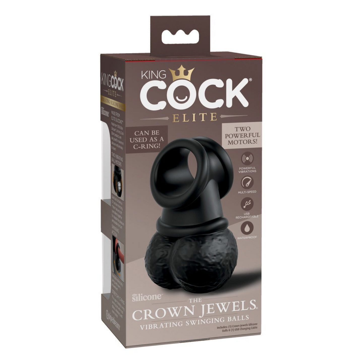 KING COCK - VIBRATING SWINGING BALLS