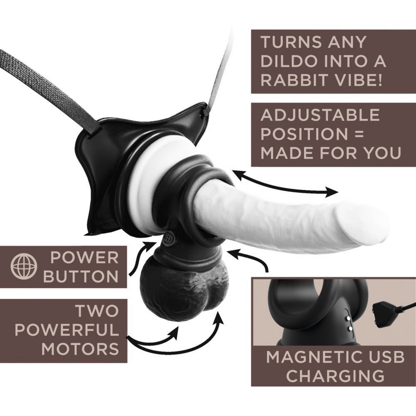 KING COCK - VIBRATING SWINGING BALLS