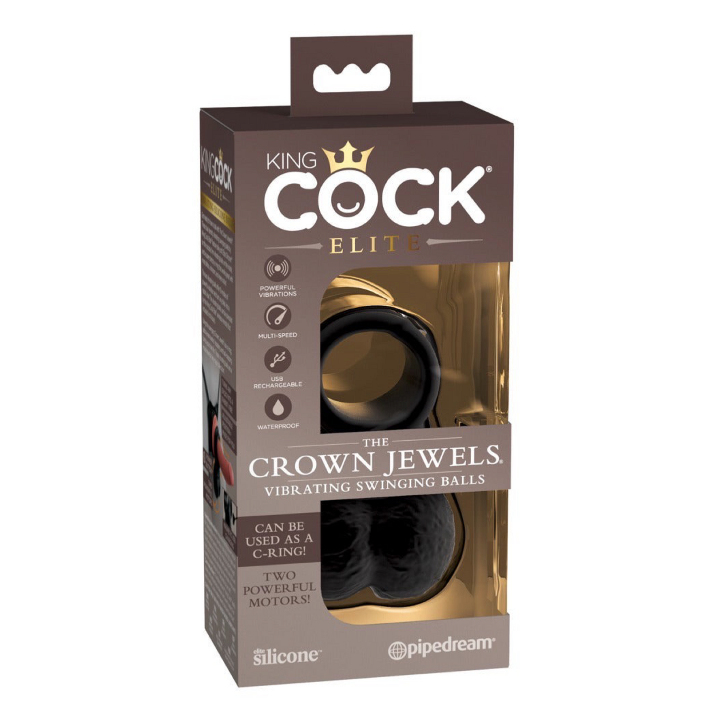 KING COCK - VIBRATING SWINGING BALLS