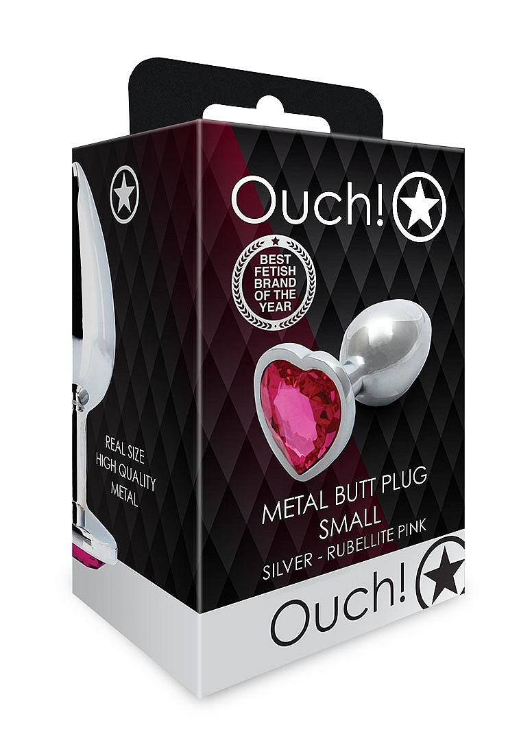Ouch - Heart Gem Butt Plug - Small