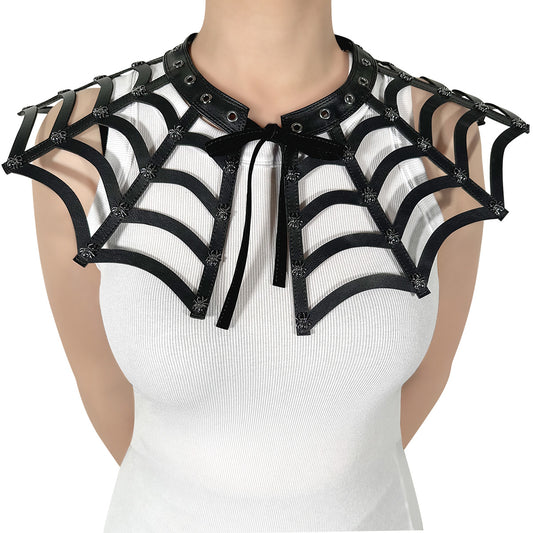 DEMONIA - SPIDERWEB CUT OUT COLLAR