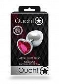 Ouch - Heart Gem Butt Plug - Medium